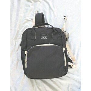 Land Traveling Share Diaper Bag Backpack Portable Changing Bed Fold Out NWOT